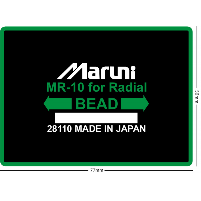 Wkład wulkanizacyjny do opon MARUNI "GNR-12" 70x120mm Wkład wulkanizacyjny do opon MARUNI "GNR-12" 70x120mm