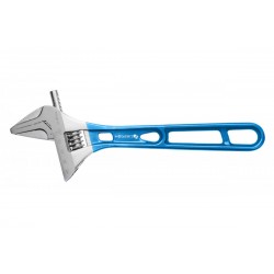 Adjustable wrench with long...